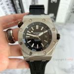 Replica Audemars Piguet Royal Oak Offshore Diver 43mm Watch Black Dial SS